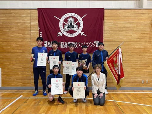 数々の大会で受賞歴のあるフェンシング部