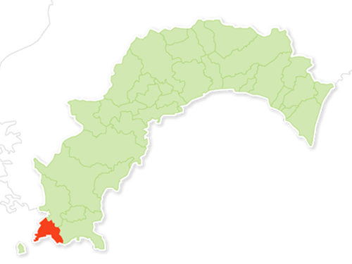 橋本さんが住む大月町はココです