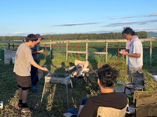 夏のBBQの様子