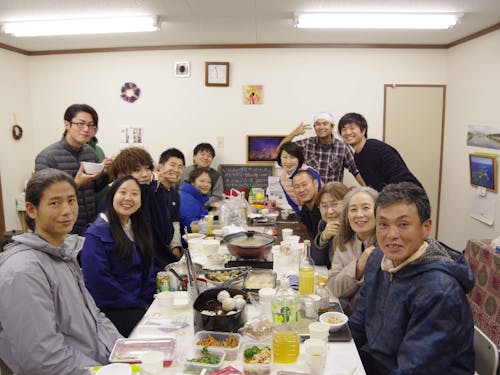 去年の冬に開催した交流会。少人数でワイワイと!