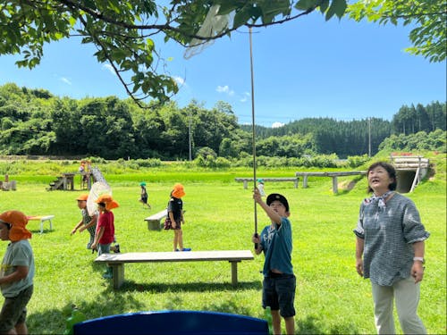 自然に囲まれた保育環境