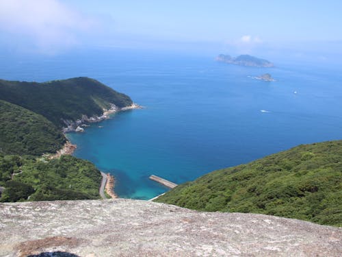 沖の島を一望出来る絶景スポット