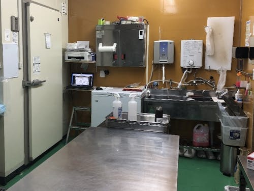 加工施設の内部