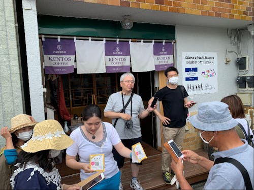 第2回目の様子。ケントスコー ヒー前に集合