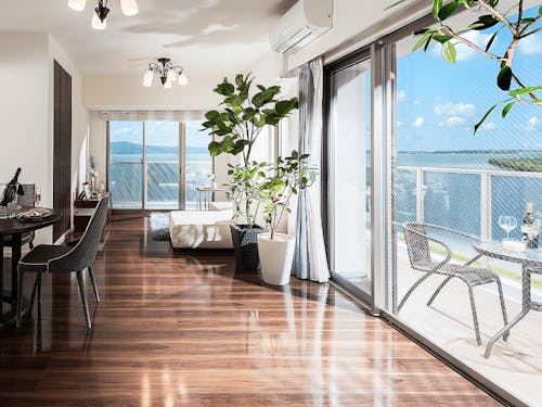 お部屋からの浜名湖（リビング）