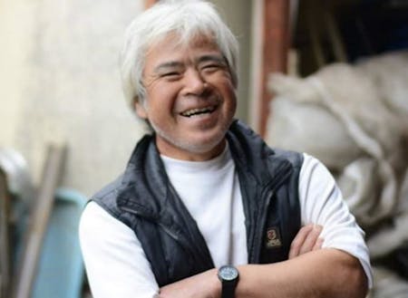農業研修指導者の藤嶋さん。臼杵市で30年以上有機農業を実践しています。