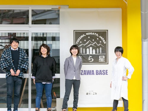 Jターンの社長、Iターンの社員、Uターンの社員でお出迎え!