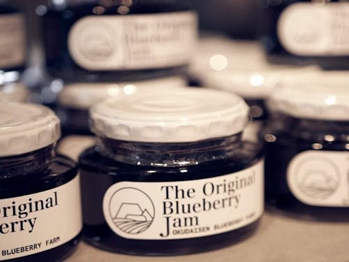特産品のブルーベリーを使ったジャム