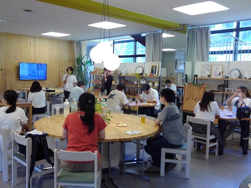 2020.8,日向里cafeでのダイアログ。地区の人もたくさん参加!