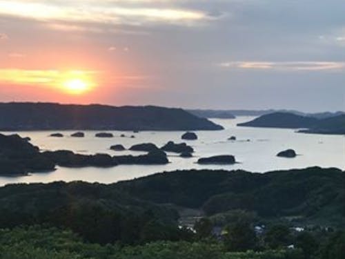 夕日がきれいな伊万里は奥さんの実家だったそうです!