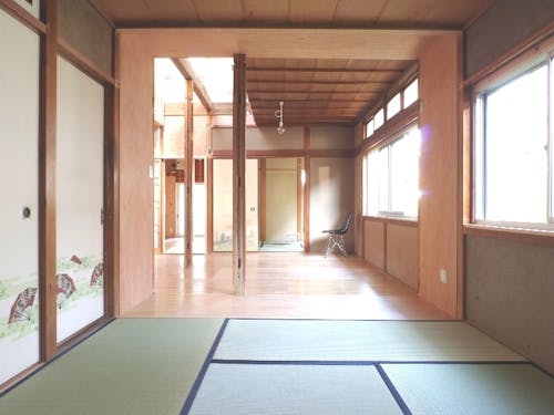 家族の様子が、家の端に居てもわかる程開放的!2階もあります!