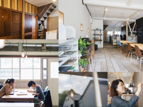 1階コワーキングスペースの様子