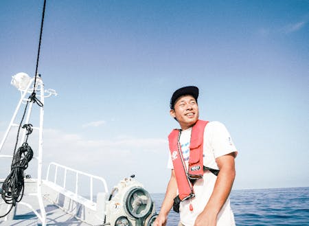 室戸の海に恋した若い船長さんと出会う。