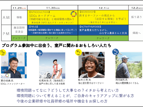 プログラムスケジュール（予定）