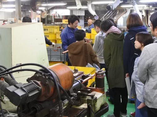 事業所見学の様子