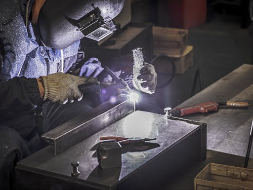 溶接の様子