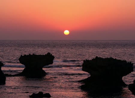 沖永良部島から見える絶景『ウジジ浜から望む朝日』