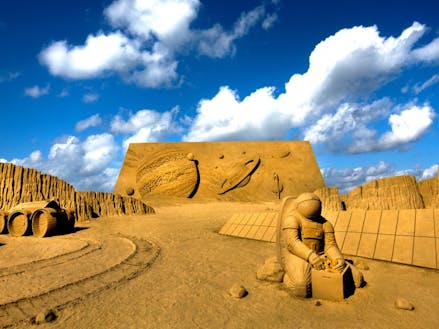 砂像展の写真です！珍しい砂祭り！！
