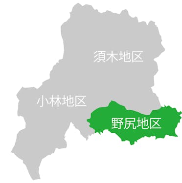 緑色部分。今回の募集についての活動地区