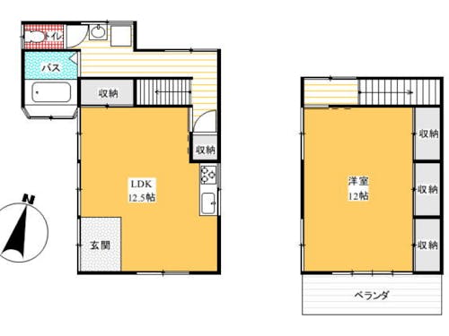 間取りは1LDKです