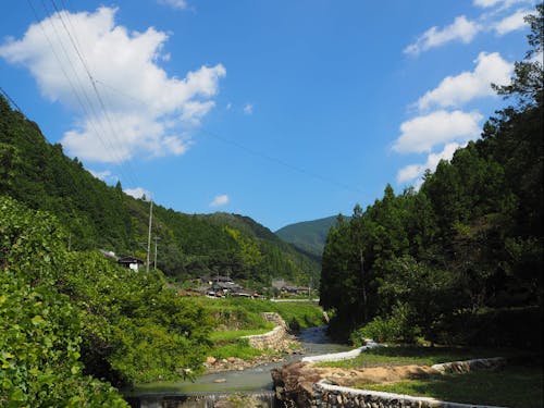 鬼北町河内神社からの風景