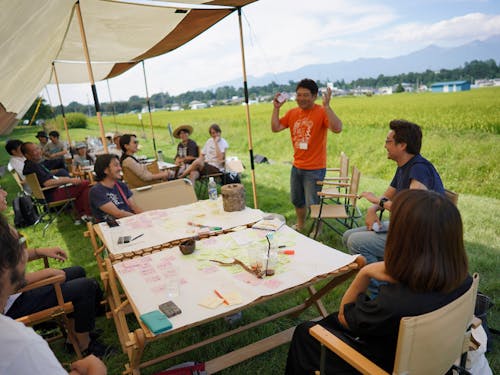 大自然、美味しい空気の中で、アウトドアコワーキング!