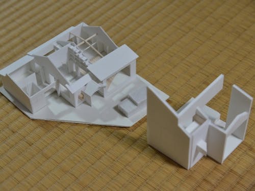 舞鶴高専の学生お手製のジオラマ。改修イメージを形にします。