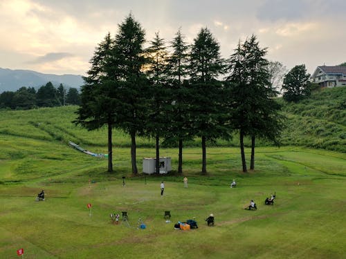 豊岡演劇祭2020.自然の中でのフリンジ準備（撮影：日高神鍋観光協会）