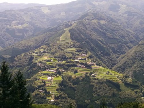 日本のマチュピチュとも呼ばれる棚田の風景
