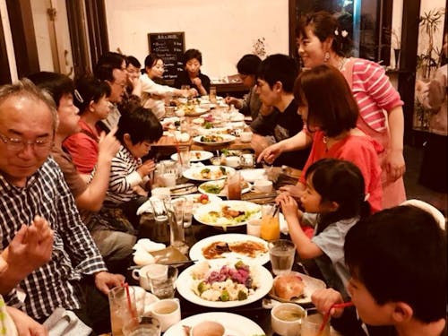 お客さんとの触れ合い