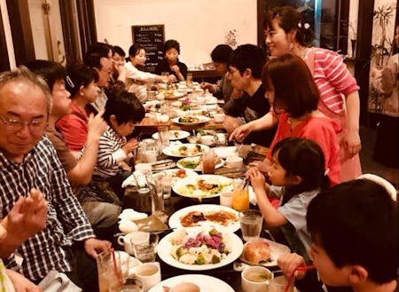 お客さんとの触れ合い