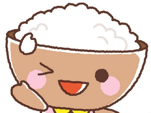 村のマスコットキャラクター「ゆがわまいちゃん」