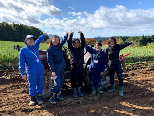 農業体験ツアーの様子