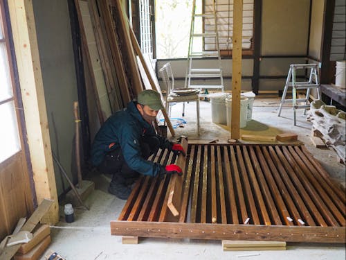 古民家レストラン開業予定の岡本隊員