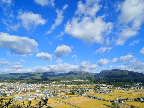 青垣の山々と鹿角盆地