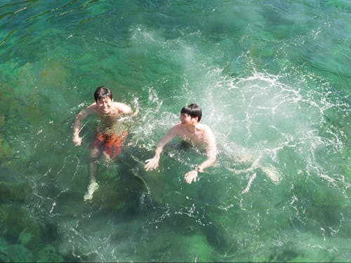 一緒に海へ飛び込むこともあるかも?