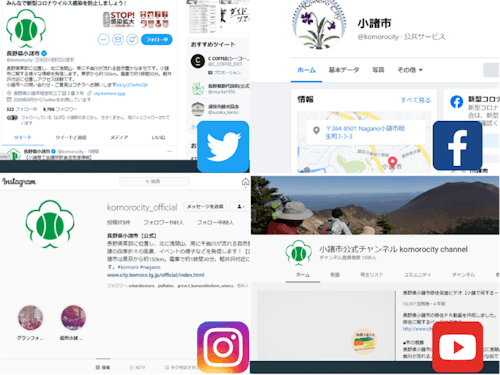 SNSは4つ運用中!