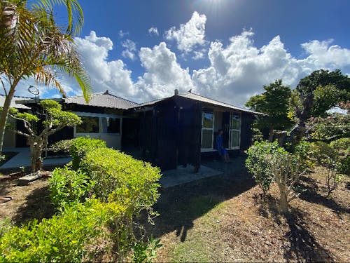 住宅は、平屋の家が多い
