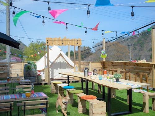 カフェのテラス