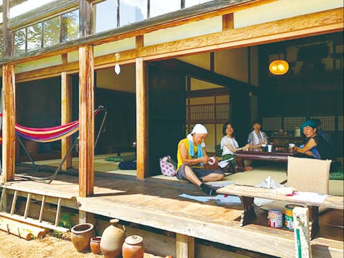 古民家で交流
