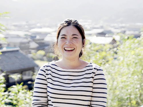 北海道出身の小林さん。京丹後のおいしい店に連れてってくれます。