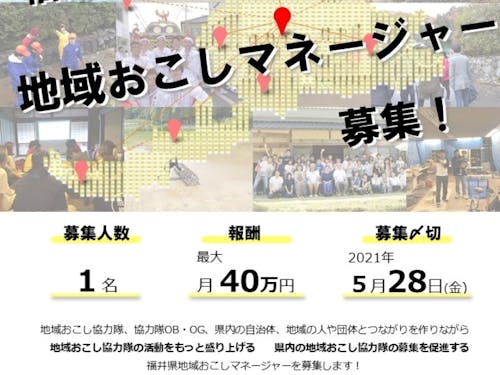 地域おこしマネージャー募集チラシ