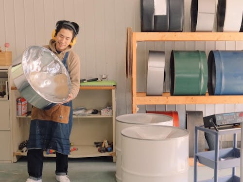 IKUTA STEELPANの工房(養父市)