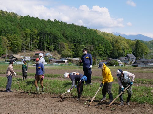 道具を使っての体験の様子