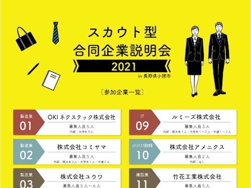 (チラシ上段)参加企業数は、全部で15社!