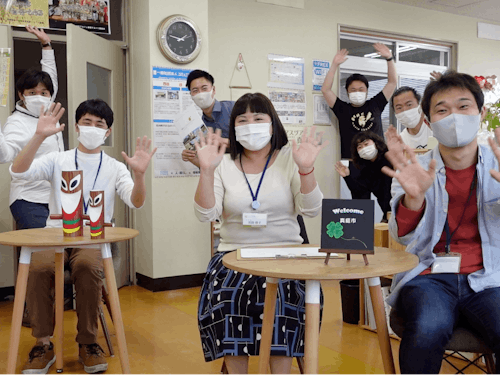 センタースタッフと”たまたま”居合わせた仲間たち