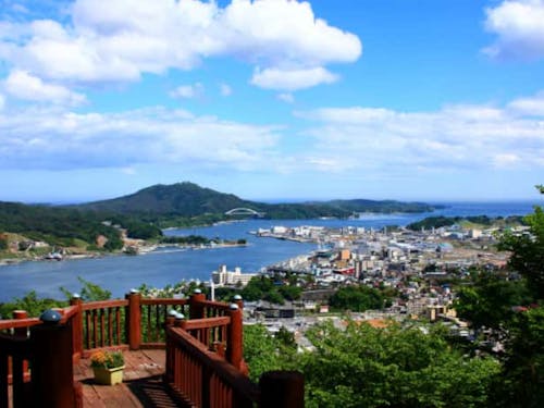 安波山から望む気仙沼