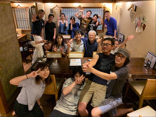 ▲地元で活動する仲間たち(一部)