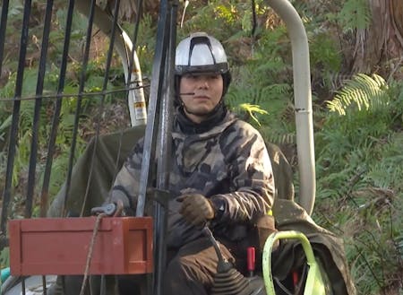林業大学校1期生として学んだ相原さん