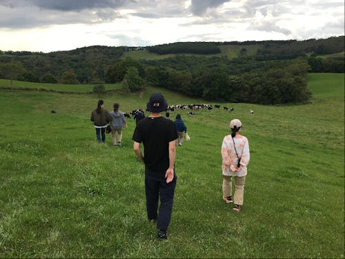 ありがとう牧場の景色に感動されていた小谷さん